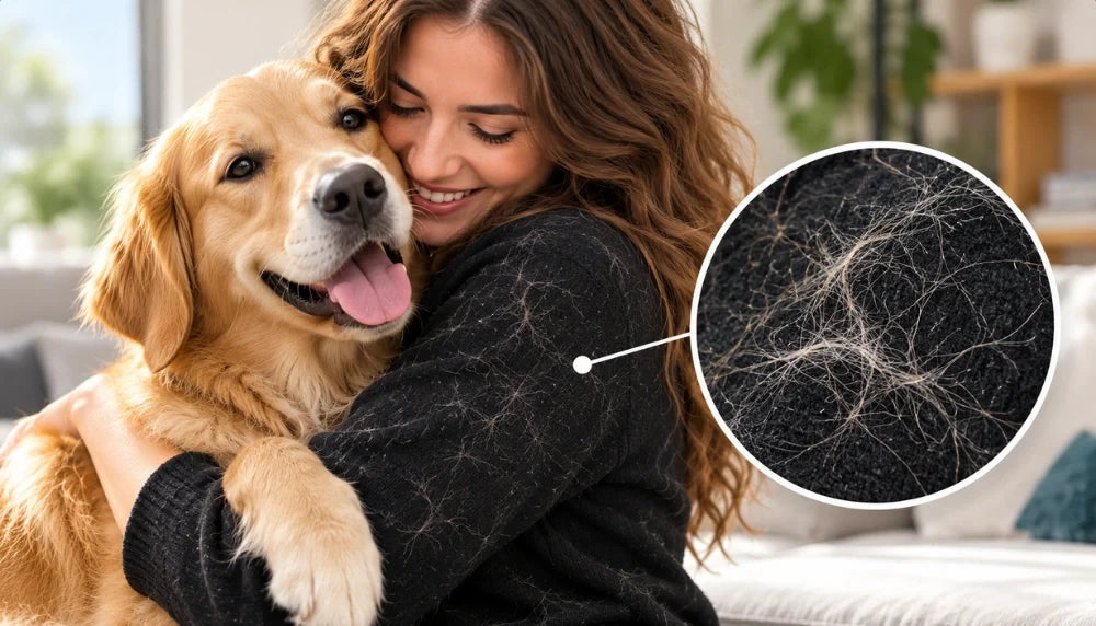Cómo quitar el pelo de mascotas de la ropa con vinagre en la lavadora