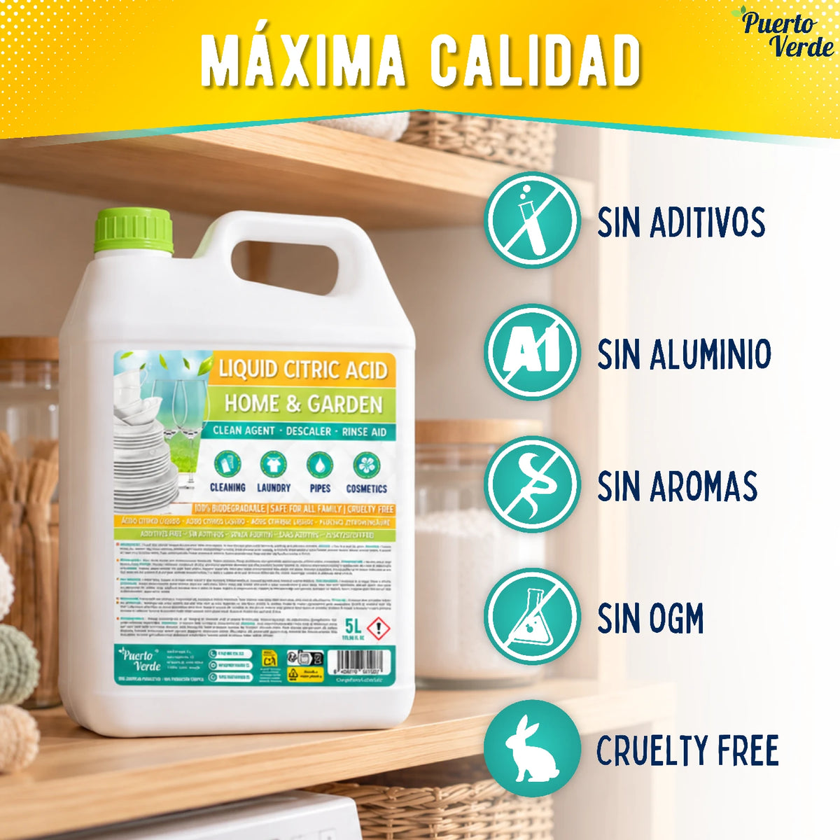 Ácido Cítrico Líquido 10 Litros