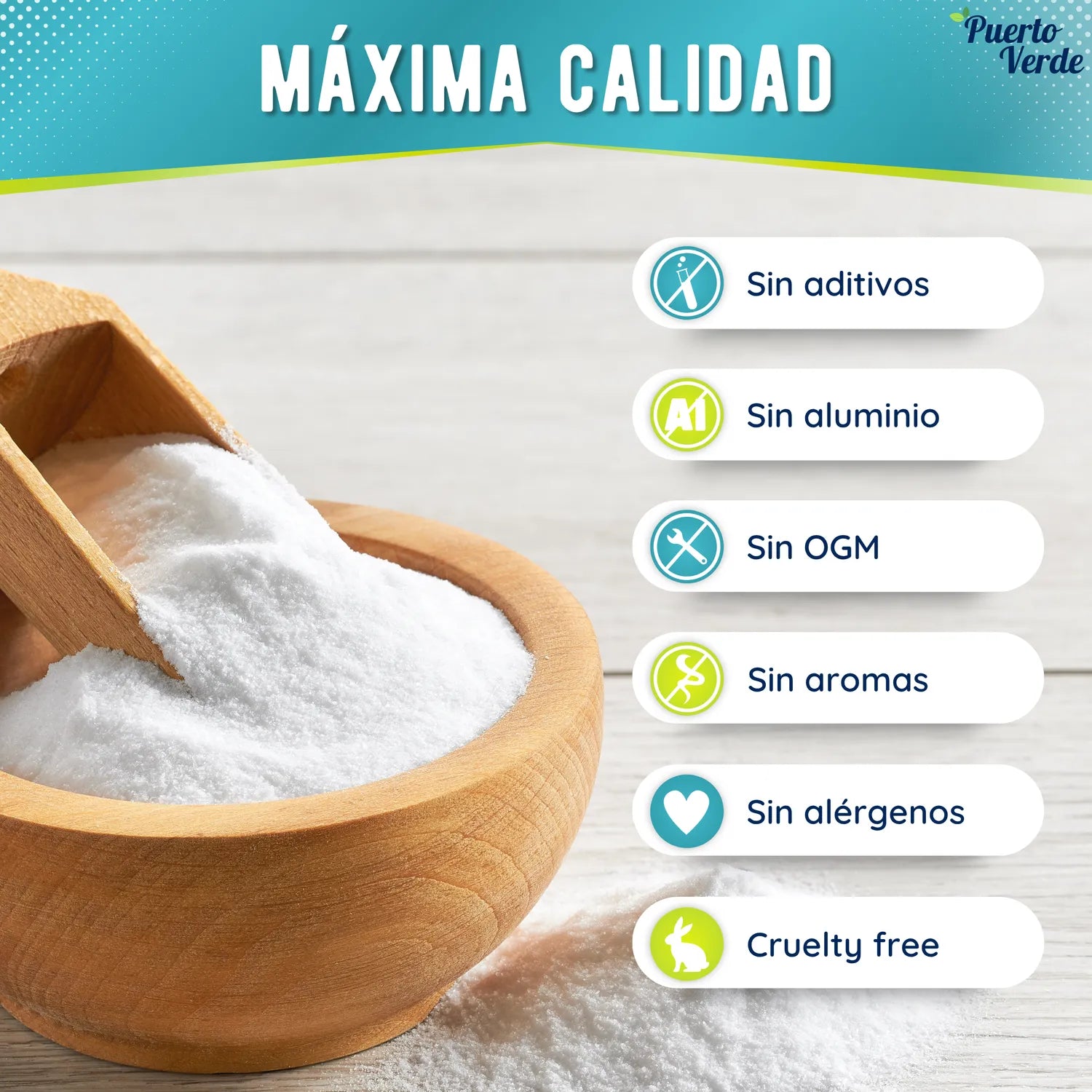 Bicarbonato de Sodio Pack 2x10 kg Sin Aluminio