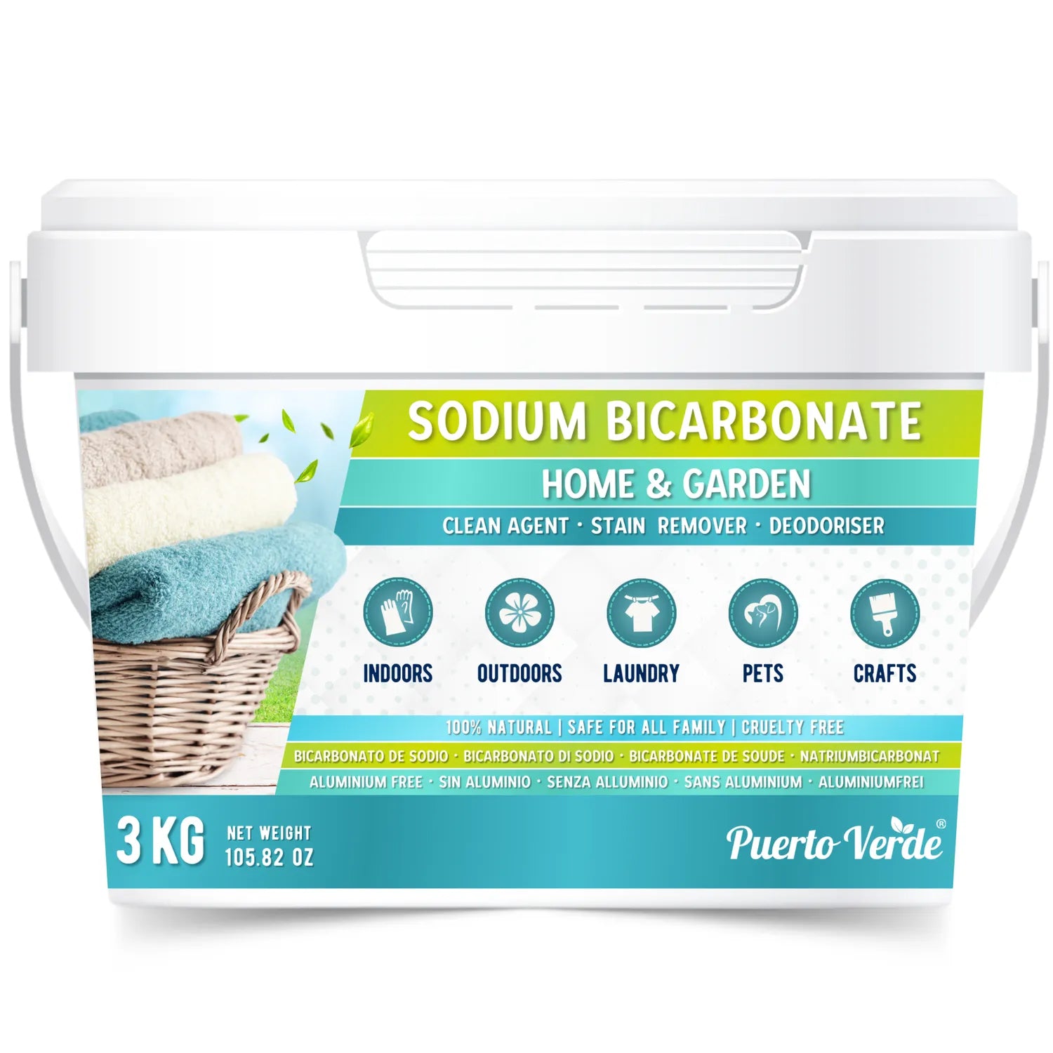 Bicarbonato de Sodio 3 kg Sin Aluminio
