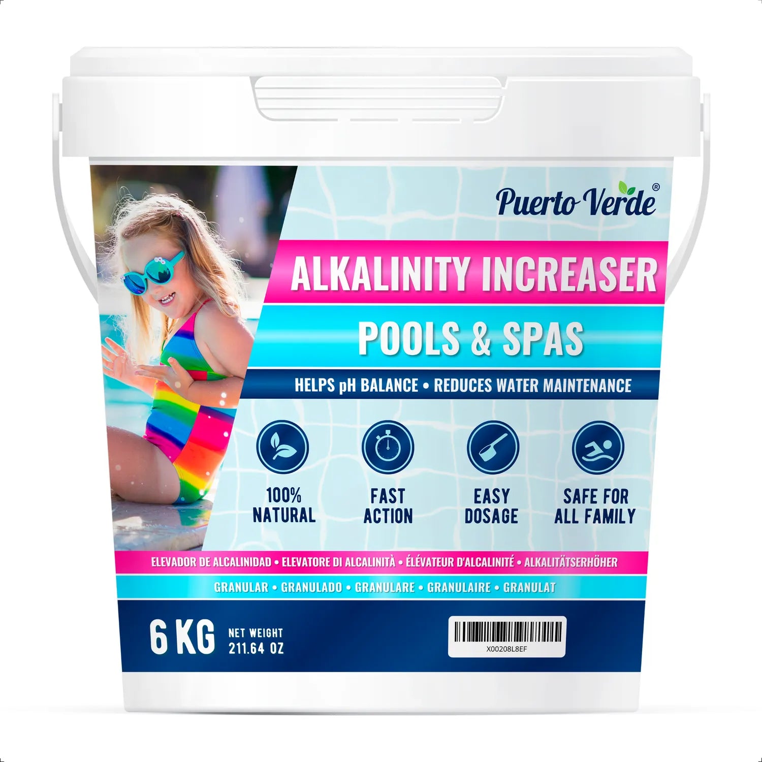 Elevador de Alcalinidad para Piscinas 6 kg