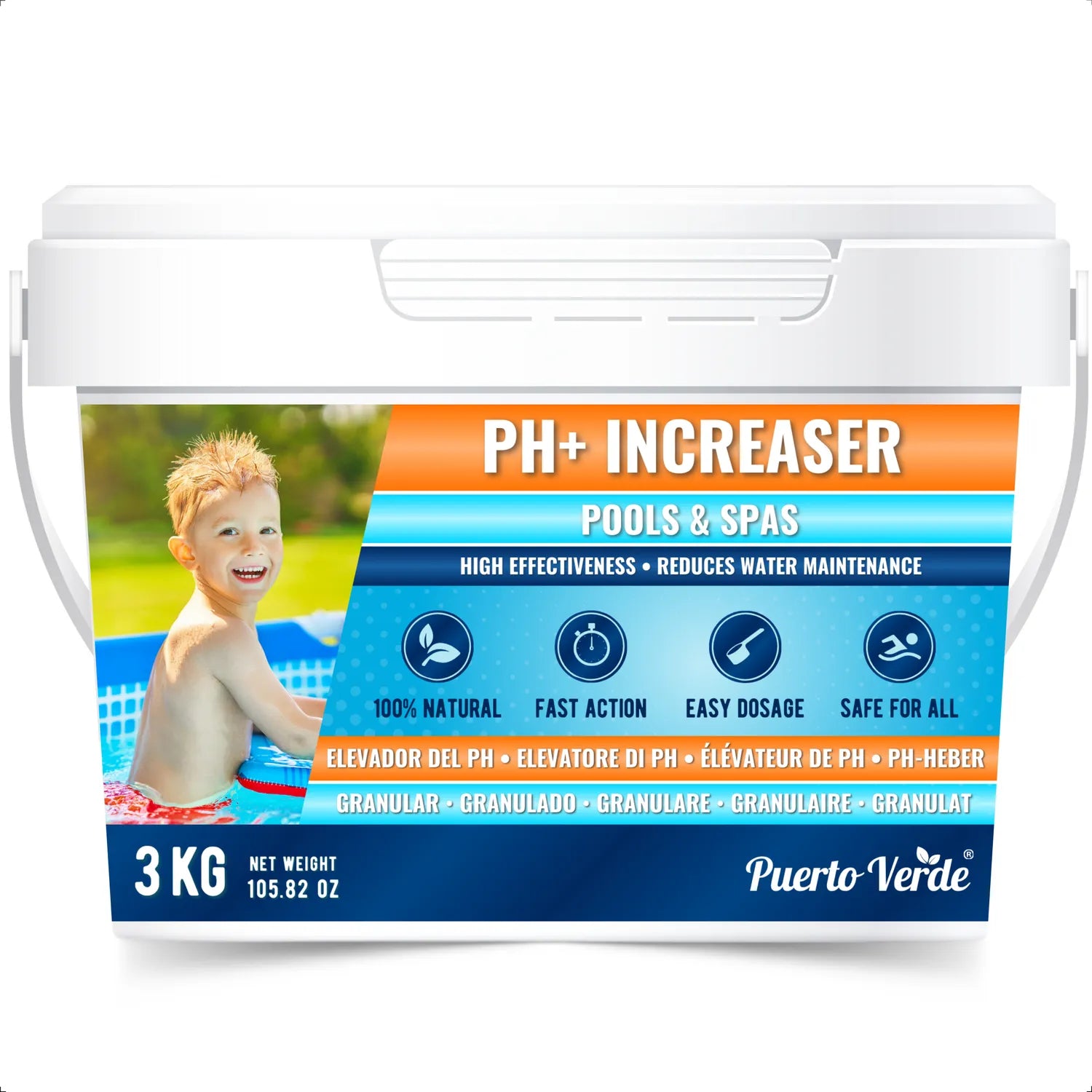 Elevador de pH para Piscinas 3 kg