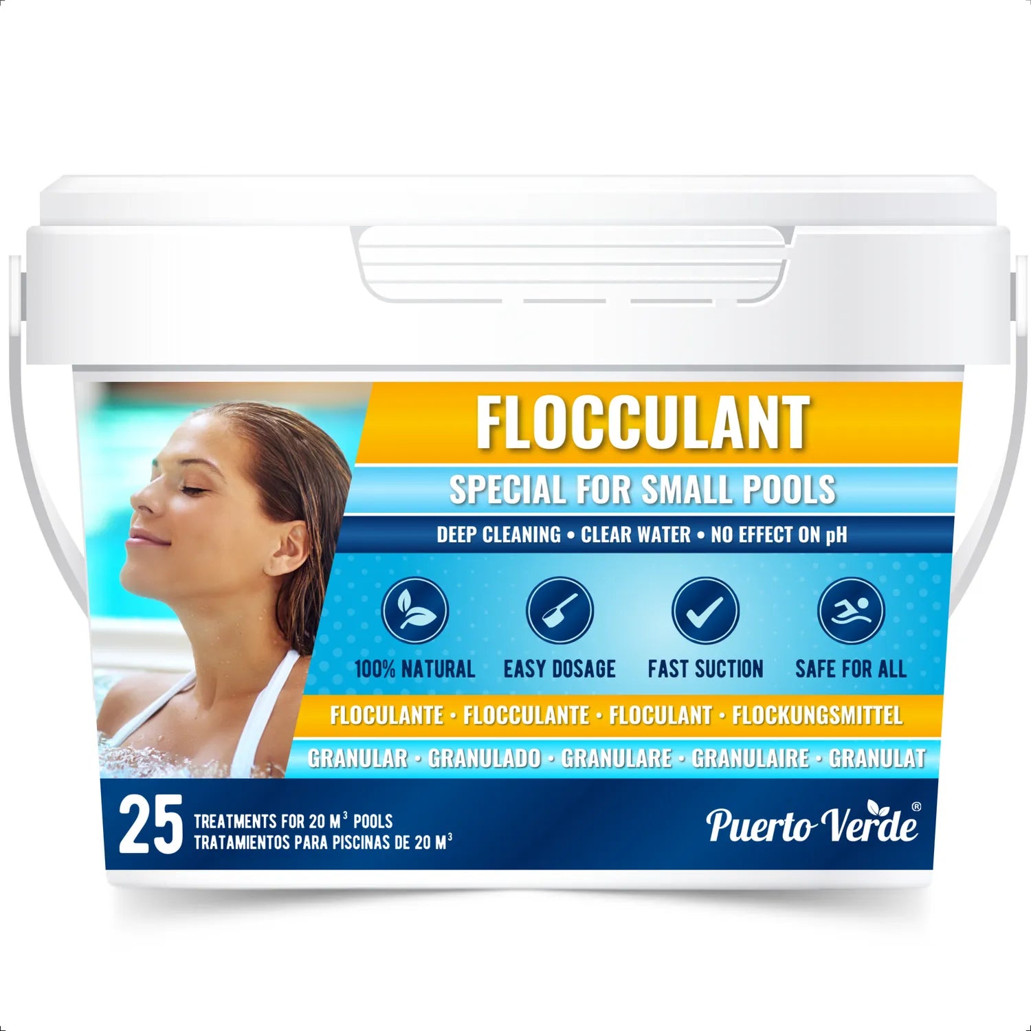 Floculante Natural para Piscinas Pequeñas - 25 Tratamientos