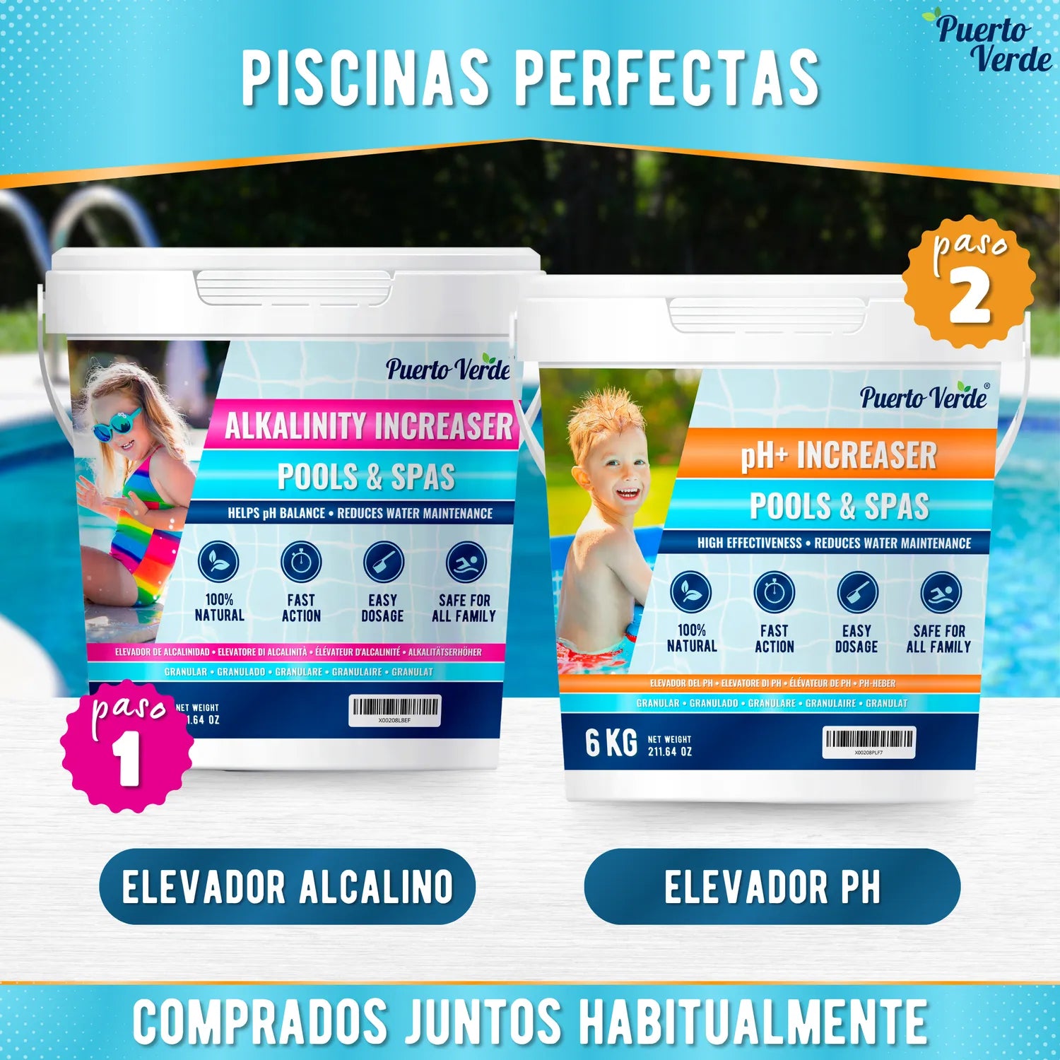 Elevador de pH para Piscinas 6 kg
