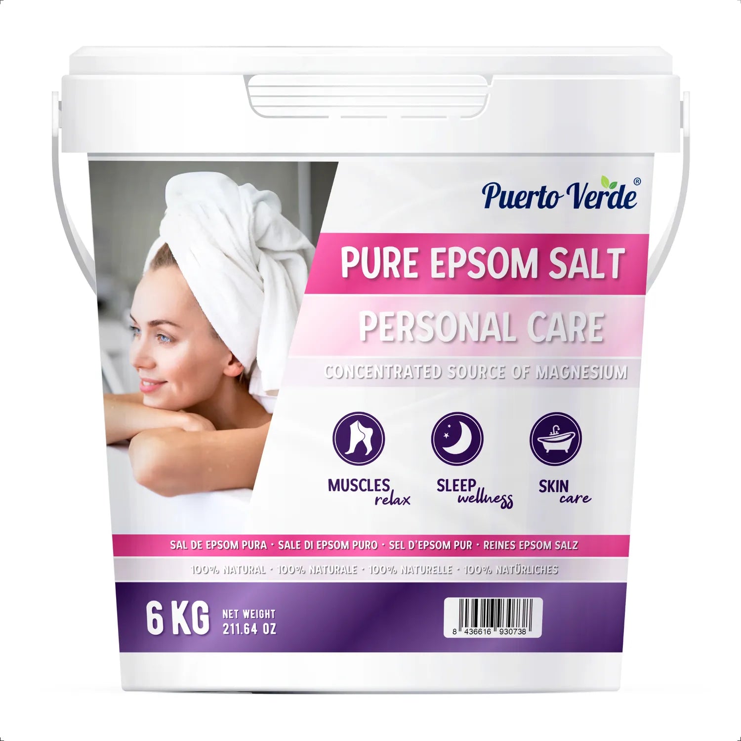 Sal de Epsom Pura 6 kg