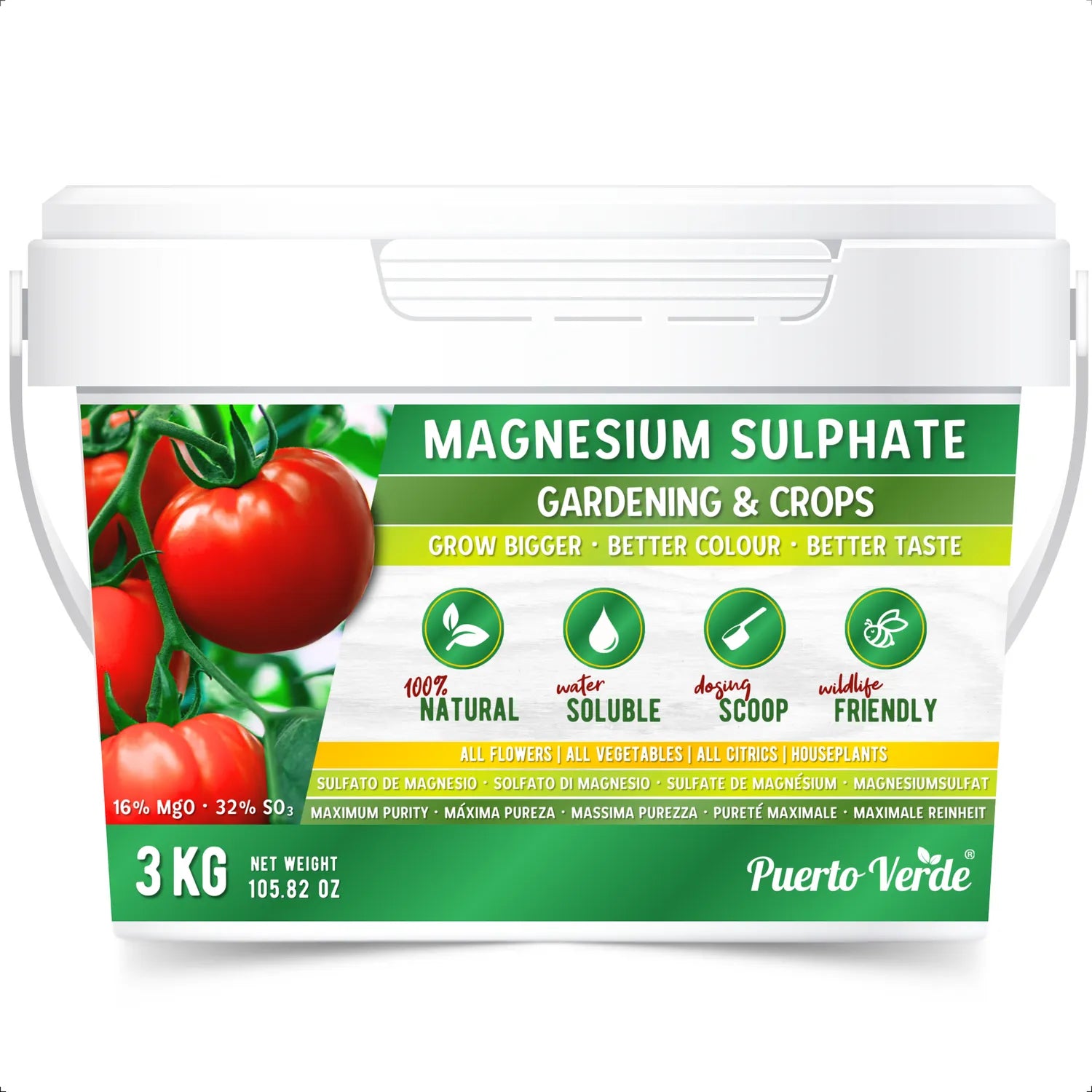 Sulfato de Magnesio Natural 3 kg