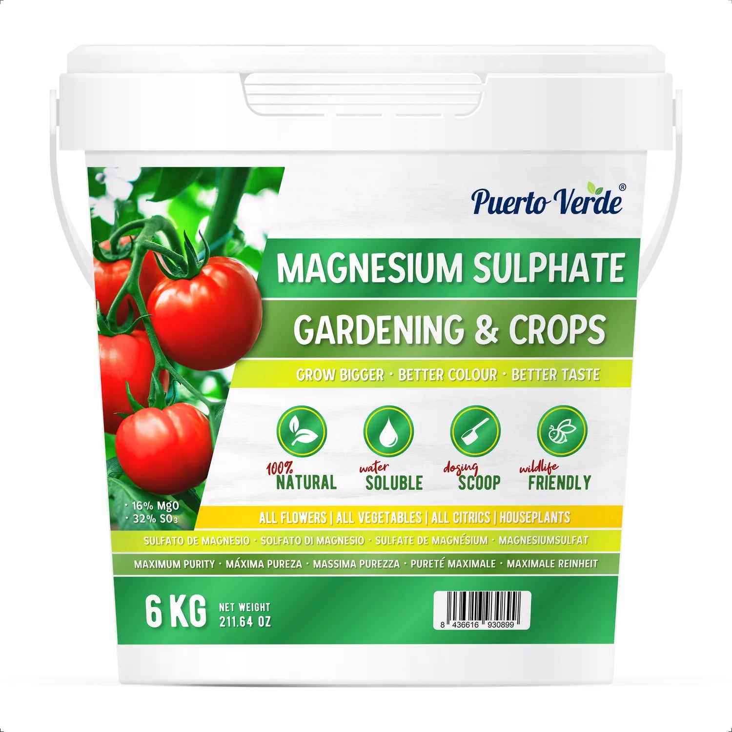 Sulfato de Magnesio Natural 6 kg
