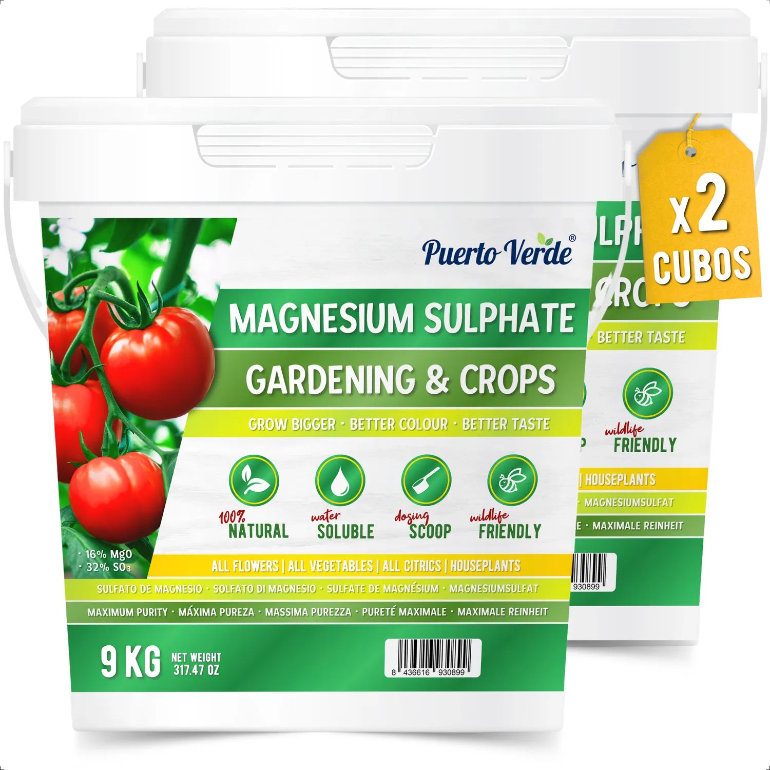 Sulfato de Magnesio Natural 2x9 kg